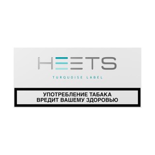 ТАБАЧНЫЕ СТИКИ HEETS FROM PARLIAMENT, БЛОК TURQUOISE MENTHOL